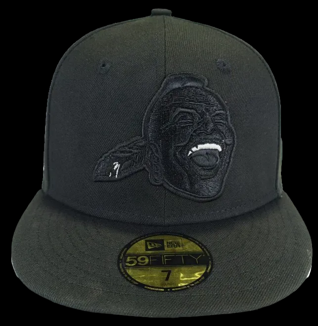 Atlanta Braves 1957 World Series Black Out | New era 59fifty Fitted