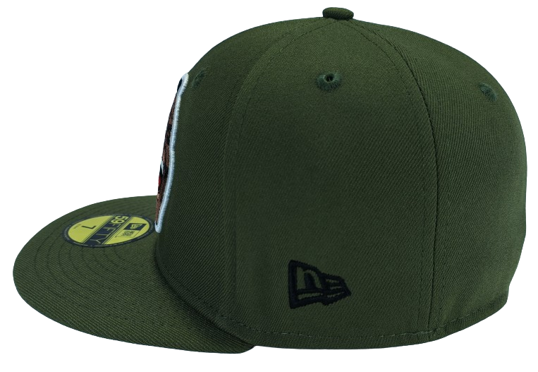 Atlanta Braves 1957 World Series Olive Green Copper Face | New era 59fifty Fitted