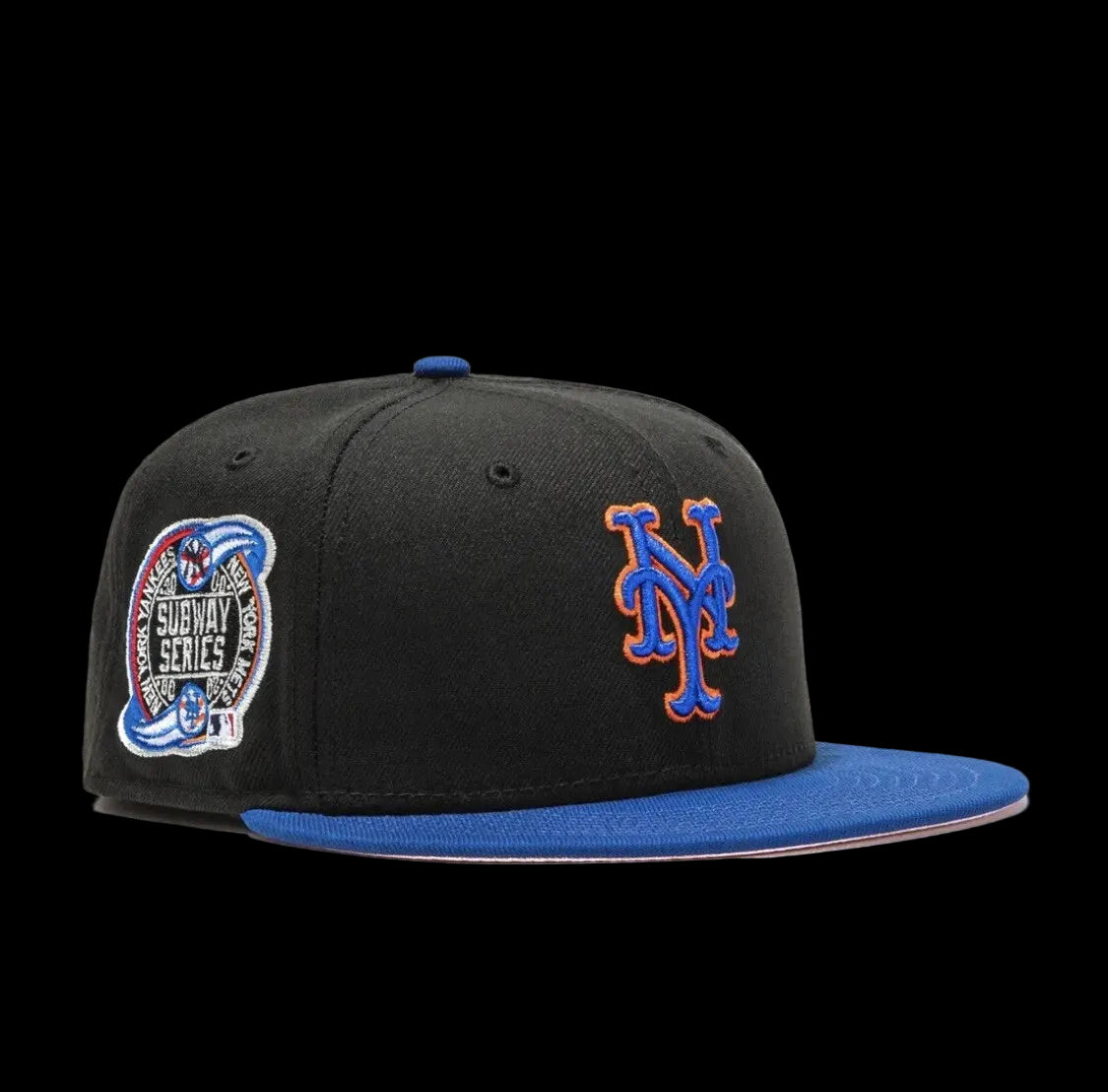 Hat Club Exclusive New York Mets 2000 Subway Series 7 Black/Royal with Pink UV 7⅛
