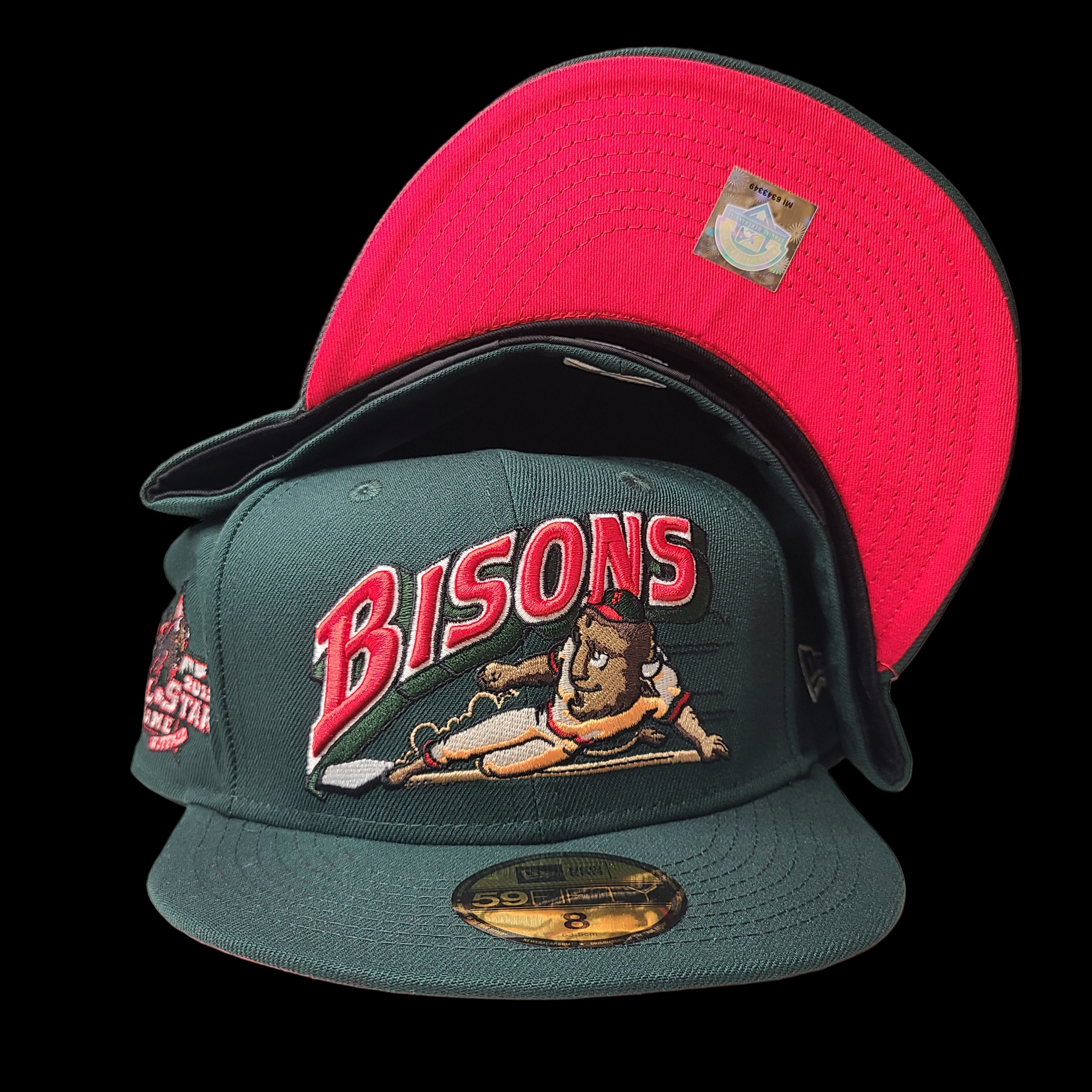 New Era: MiLB Bisons Dark Green Fitted Hat (BF)
