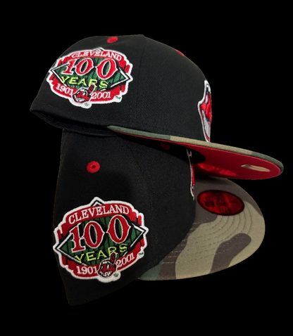 Camo Brim Cleveland Indians Snapback