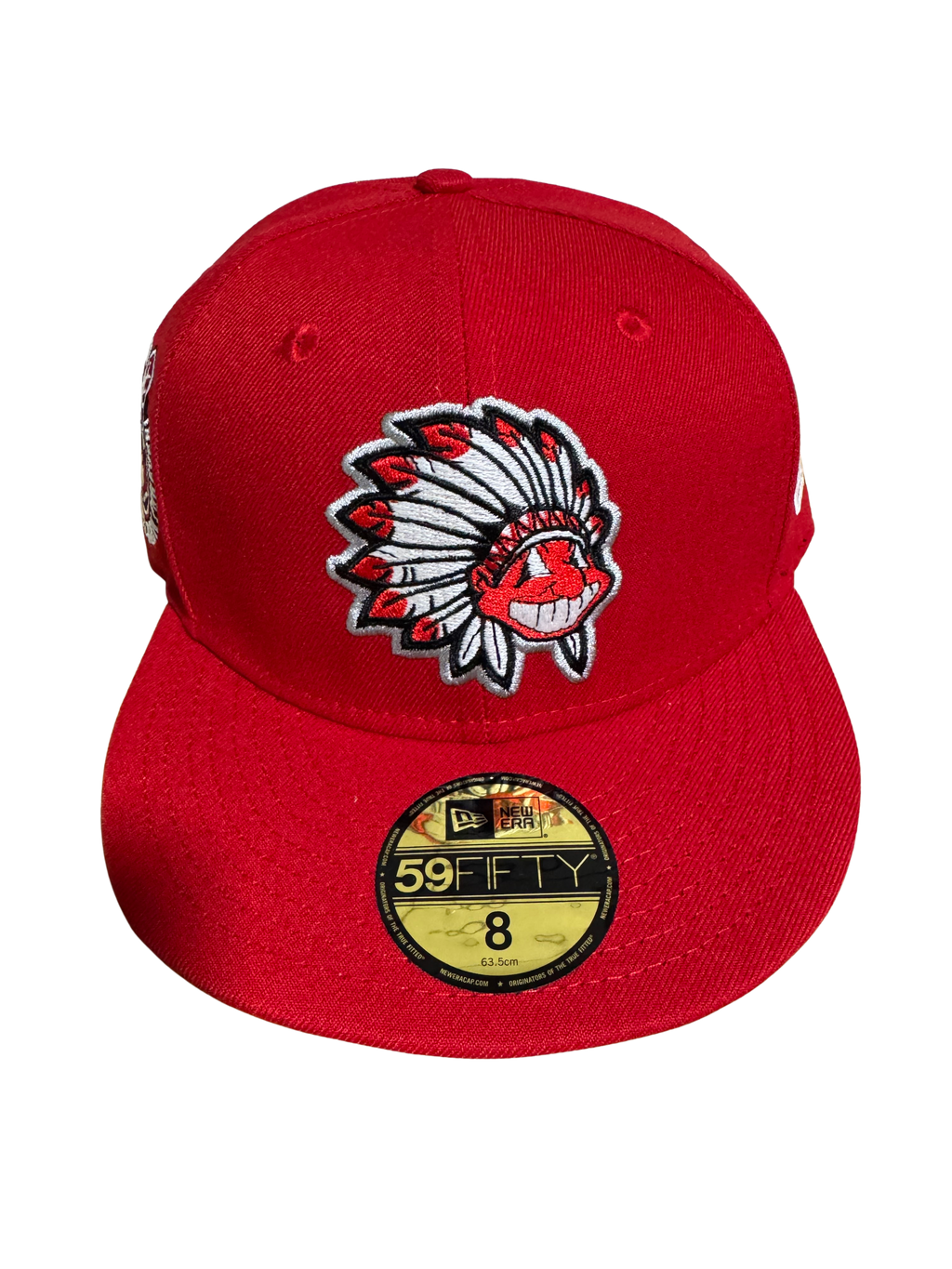 The Chief: Headdress Wahoo Fitted Cap (Red)