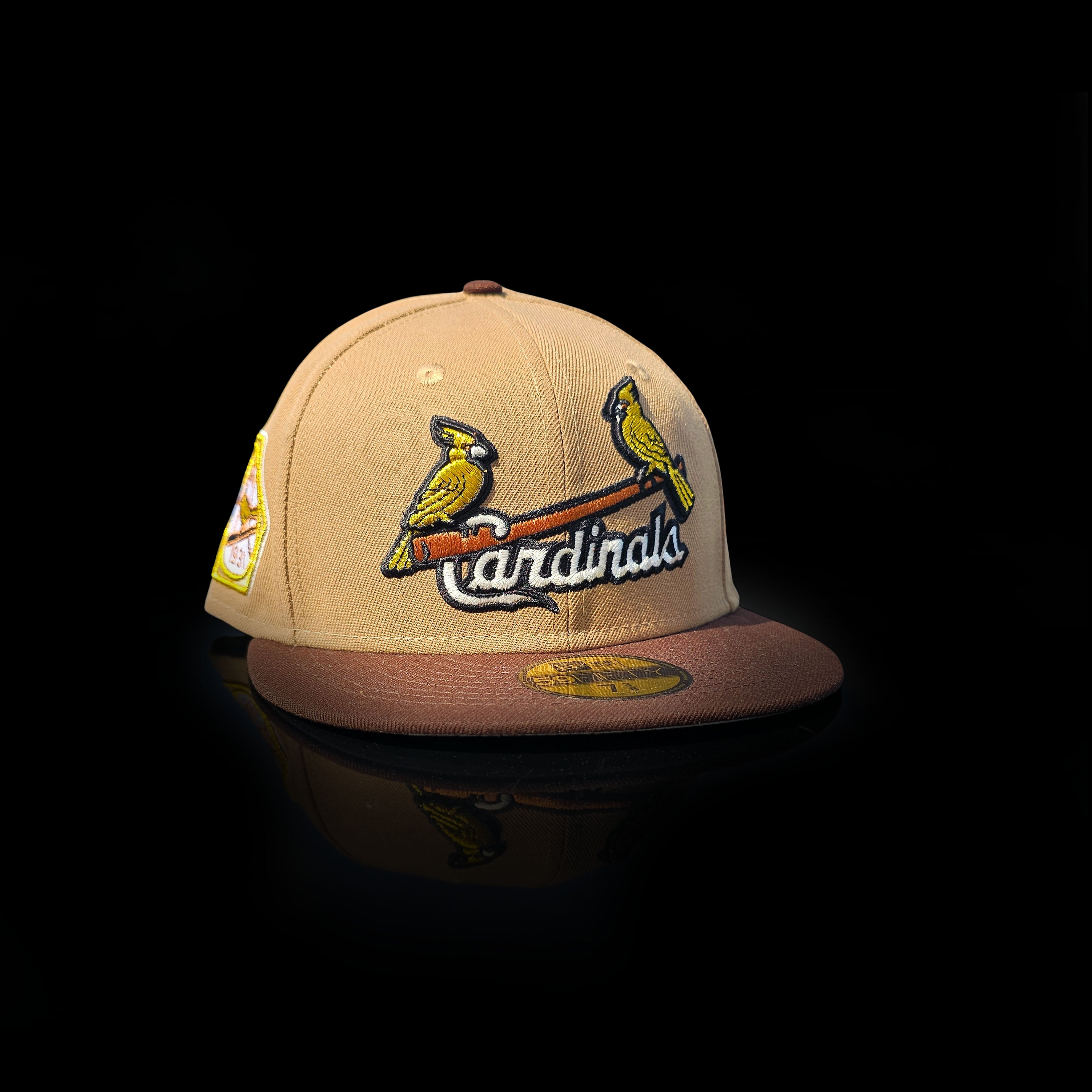St. Louis Cardinals MLB:  1931 World Series Fitted Hat-Camel/Gray  7 3/8