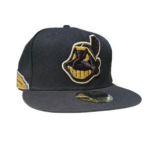 Black Plum: Cleveland Indians Chief Wahoo Fitted Cap