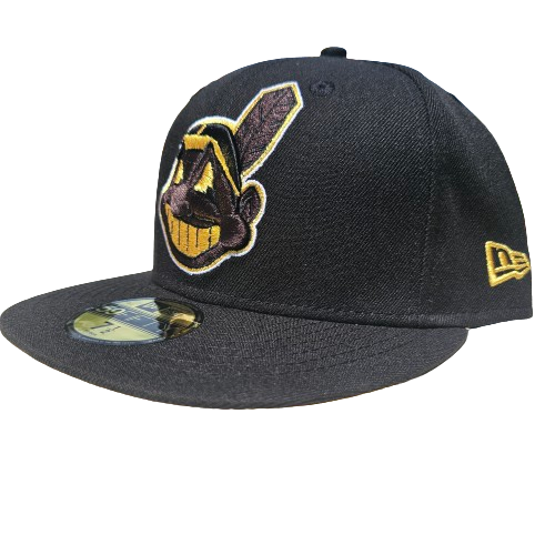 Black Plum: Cleveland Indians Chief Wahoo Fitted Cap