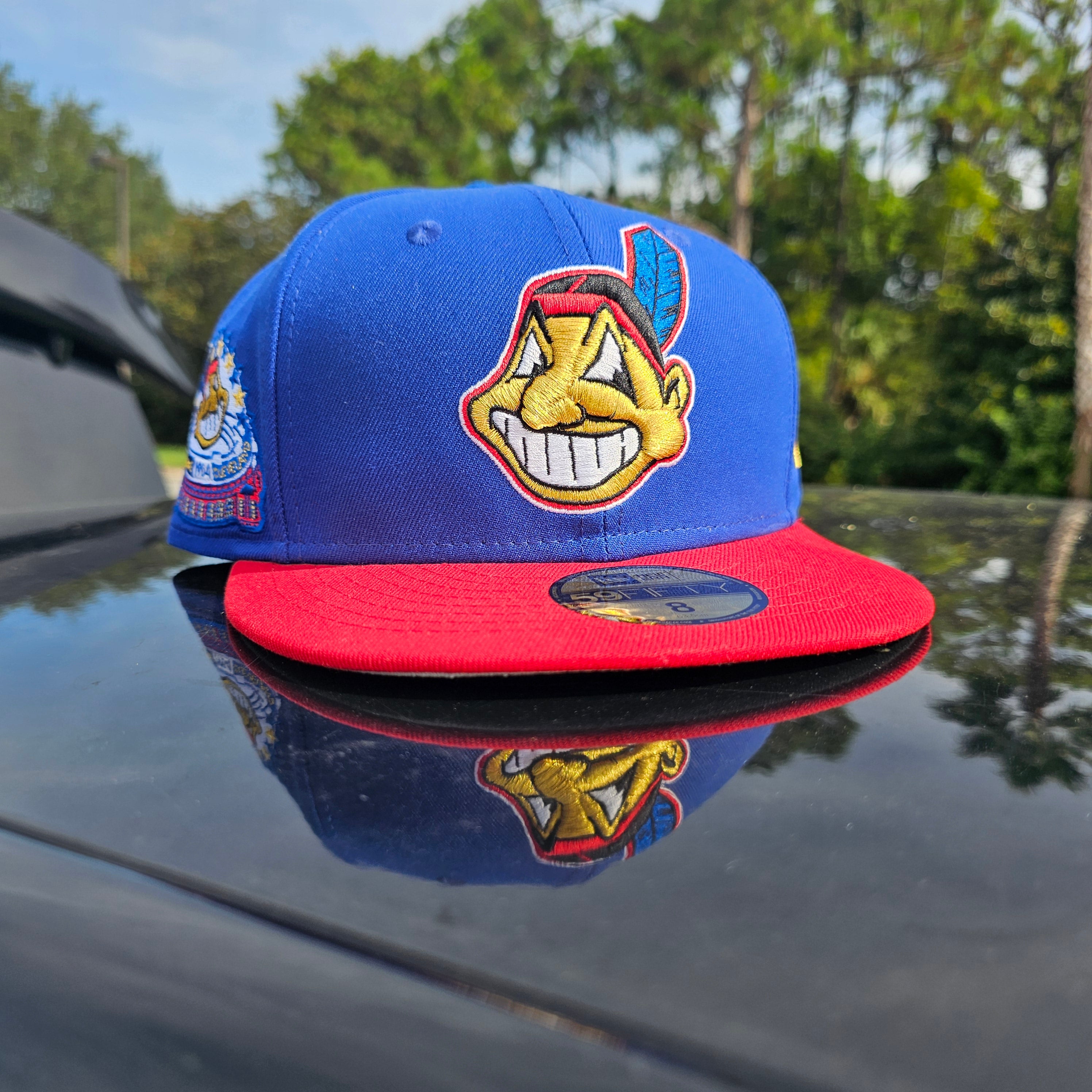 Blue Red Yellow 1954 Cleveland Indians Fitted