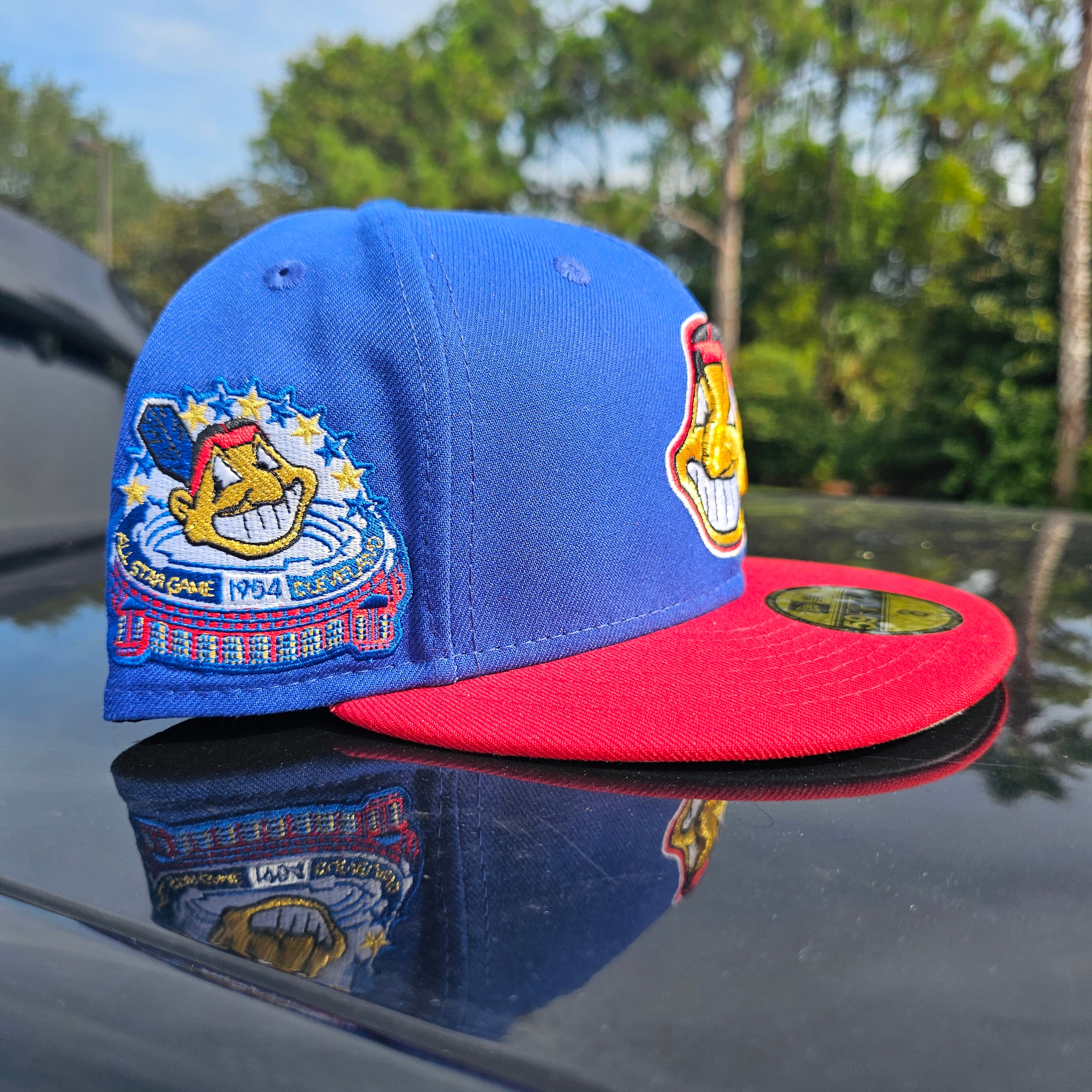 Blue Red Yellow 1954 Cleveland Indians Fitted