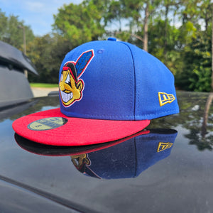 Blue Red Yellow 1954 Cleveland Indians Fitted