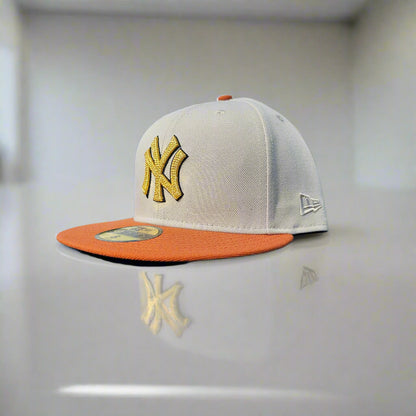 New York Yankees 1999 world series Stone Rust Orange visor New Era Fitted Hat
