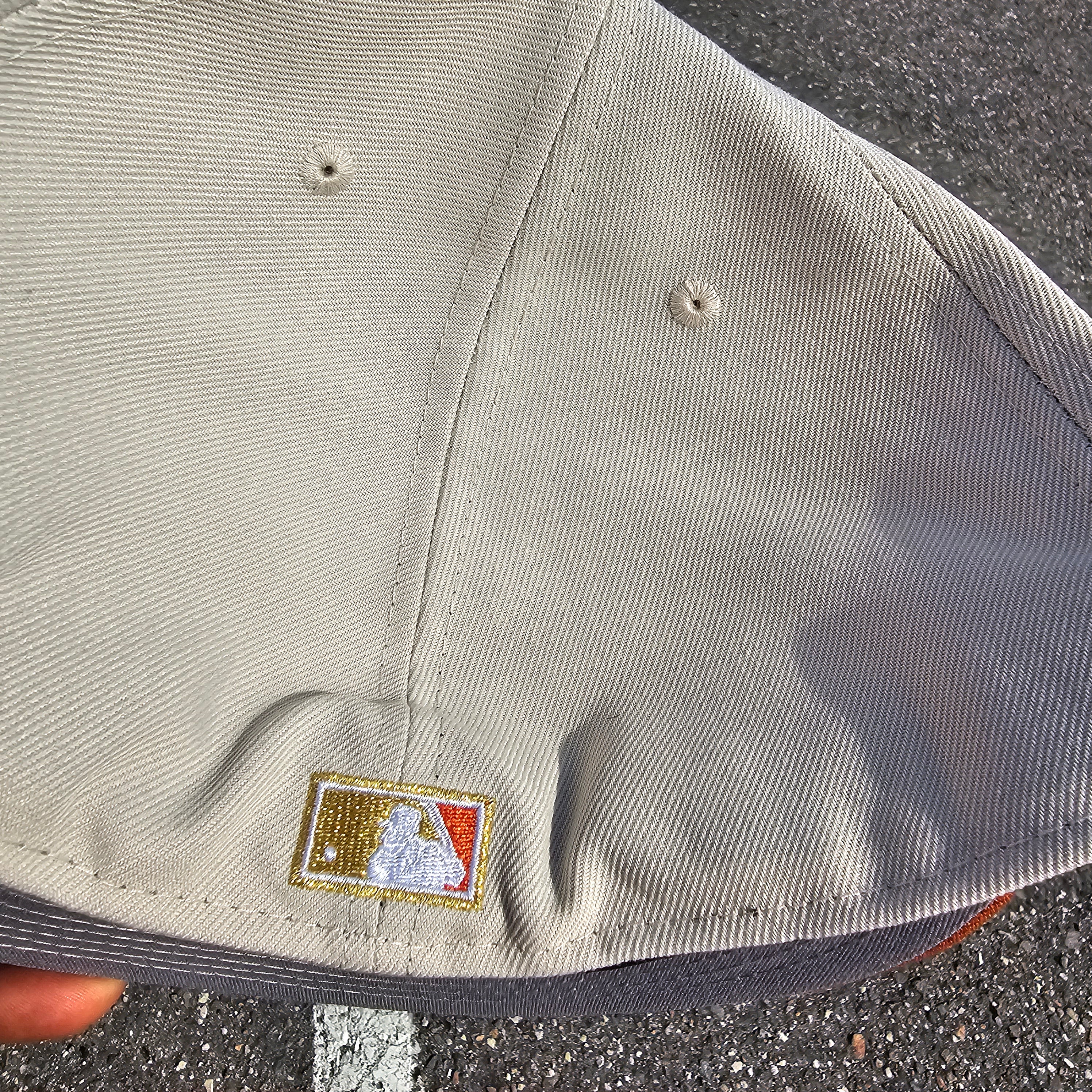 New York Yankees 1999 world series Stone Rust Orange visor New Era Fitted Hat