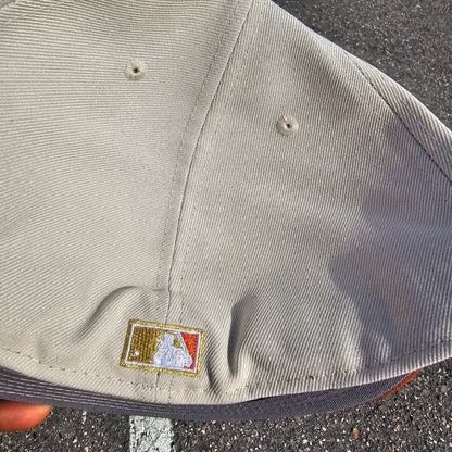 New York Yankees 1999 world series Stone Rust Orange visor New Era Fitted Hat