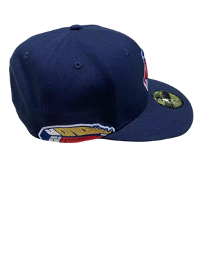 All Blue Cleveland Indians Chief Wahoo Feather 59fifty New Era