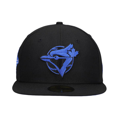 Toronto Blue Jays New Era World Series 1993 World Series Patch Royal Under Visor 59FIFTY Fitted Hat - Black