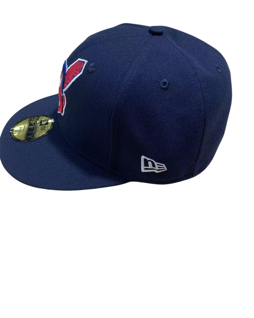 All Blue Cleveland Indians Chief Wahoo Feather 59fifty New Era