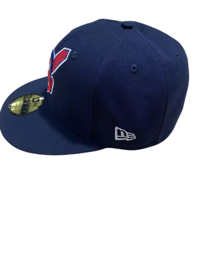 All Blue Cleveland Indians Chief Wahoo Feather 59fifty New Era