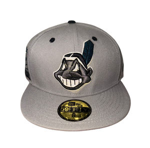Cleveland Indians Gray Blue Feather