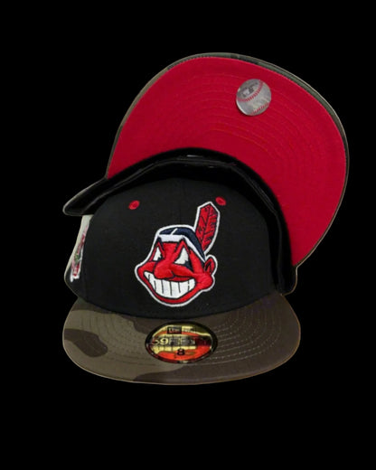 Camo Brim Cleveland Indians Snapback