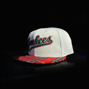 NY Yankees New Era Plaid Brim Christmas 9fifty