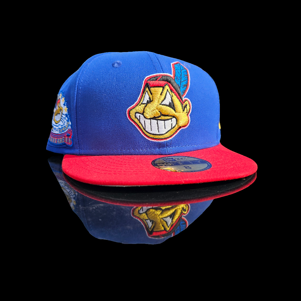 Blue Red Yellow 1954 Cleveland Indians Fitted (BF)