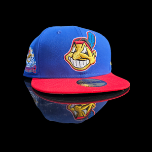 Blue Red Yellow 1954 Cleveland Indians Fitted