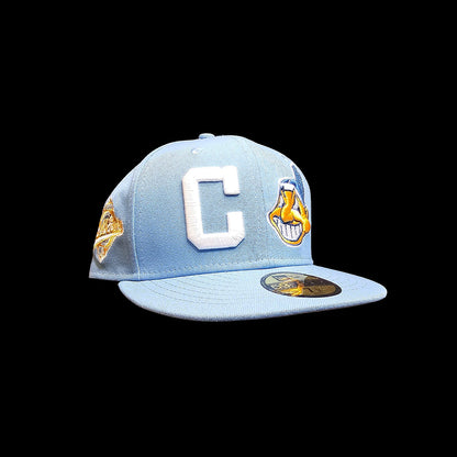 New Era Cleveland Guardians x Indians Chief Wahoo 1995 World Series Side Patch Fitted Cap 7 1/2 Size