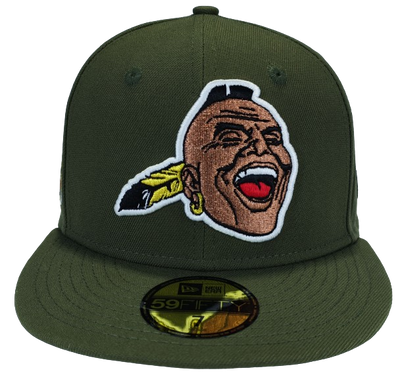 Atlanta Braves 1957 World Series Olive Green Copper Face | New era 59fifty Fitted