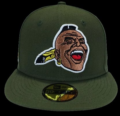Atlanta Braves 1957 World Series Olive Green Copper Face | New era 59fifty Fitted
