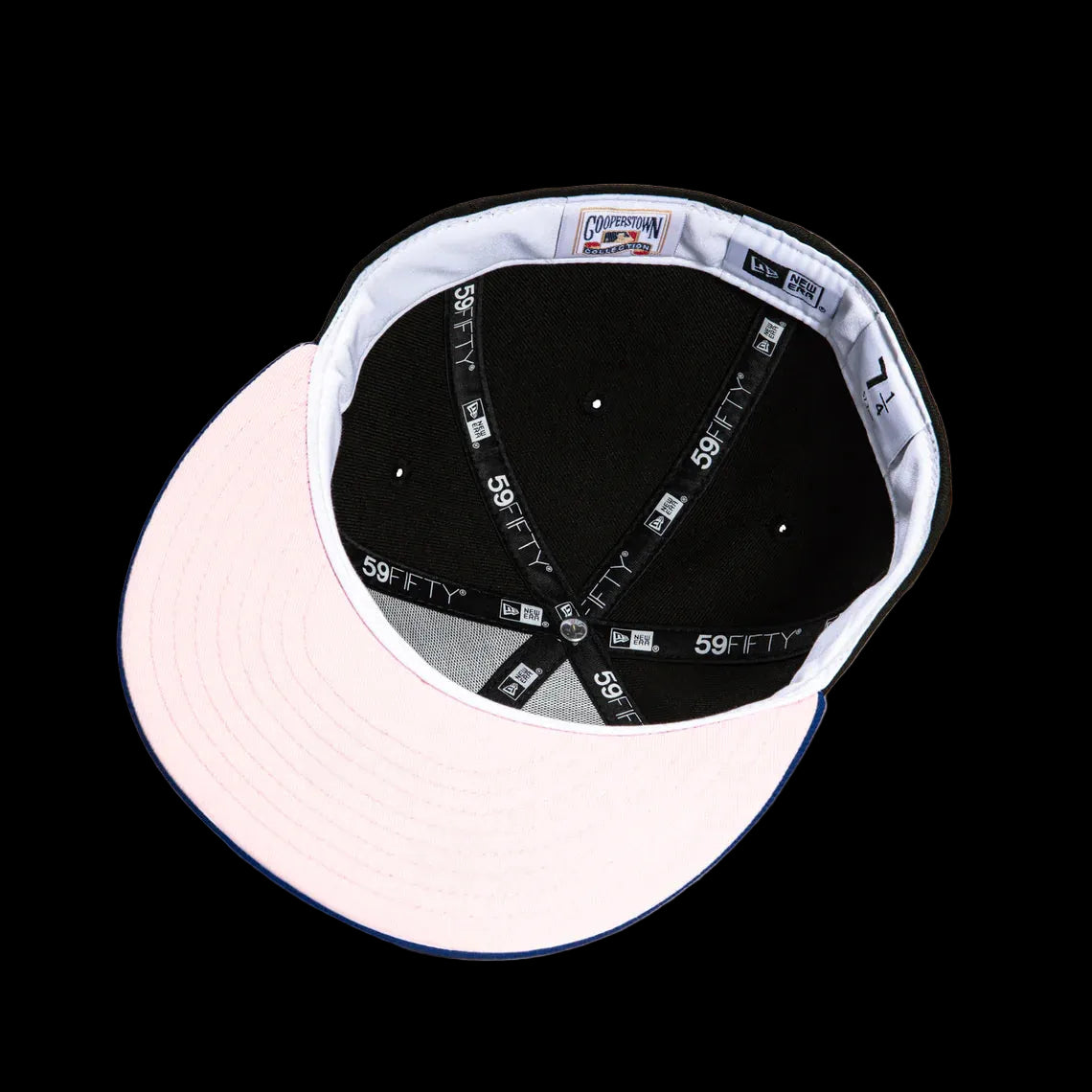 Hat Club Exclusive New York Mets 2000 Subway Series 7 Black/Royal with Pink UV 7⅛