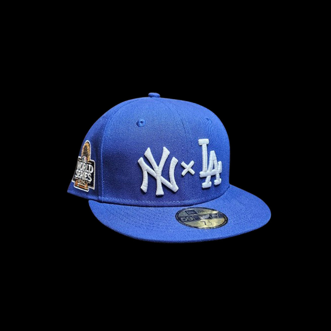 New Era NY New York Yankees X Los Angeles Dodgers 59FIFTY Cooperstown 2024 World Series Side Patch Fitted Cap 2