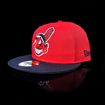 Cleveland Indians Blue On Red Chief Wahoo 59fifty