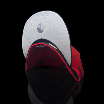 Cleveland Indians Blue On Red Chief Wahoo 59fifty