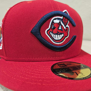 Cleveland Indians New Era All Red With 100 Year Anniversary Side Patch