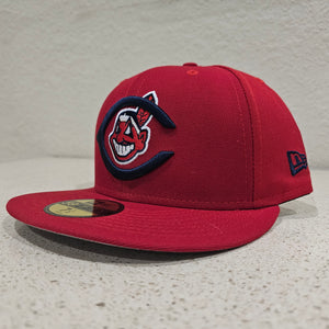 Cleveland Indians New Era All Red With 100 Year Anniversary Side Patch