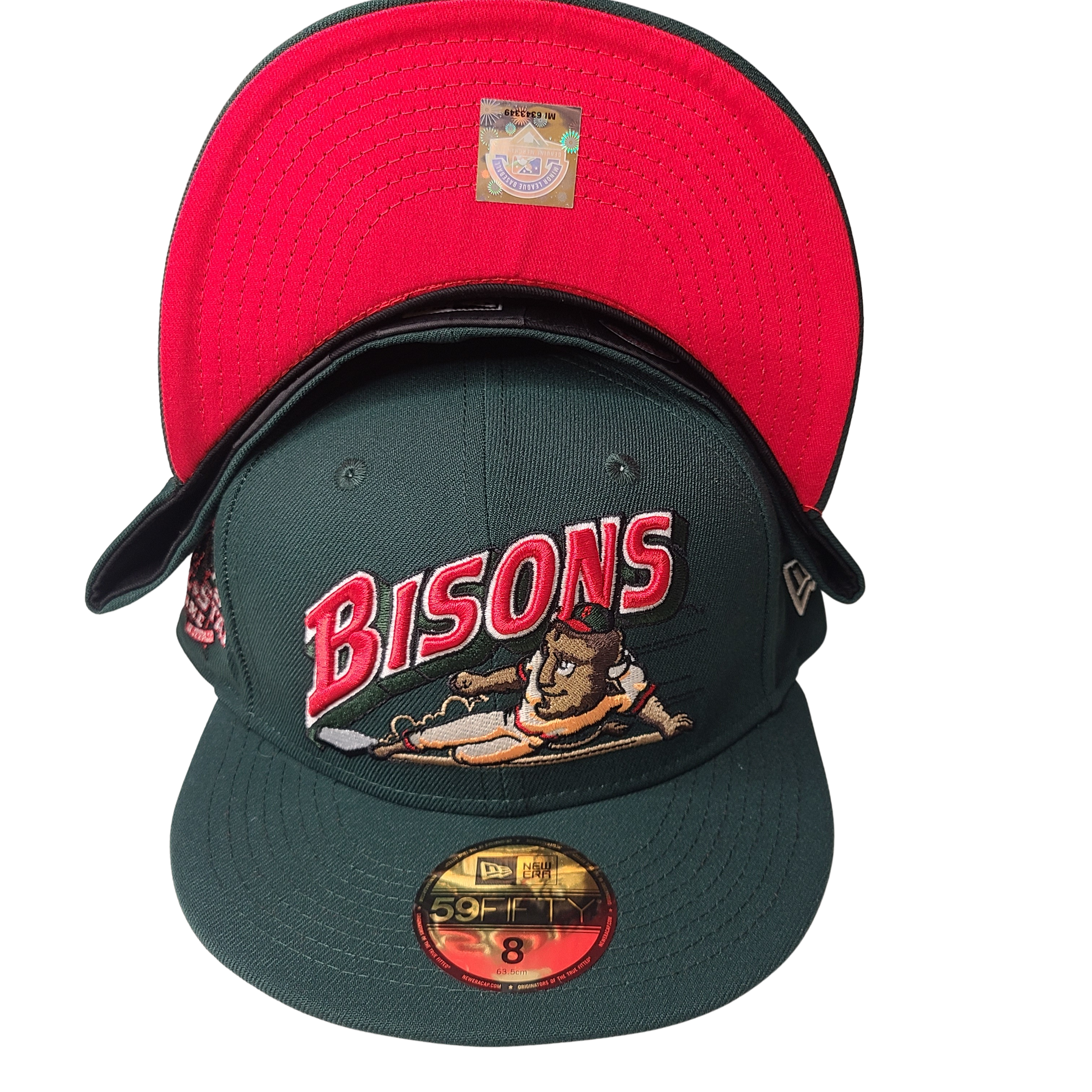 New Era: MiLB Bisons Dark Green Fitted Hat