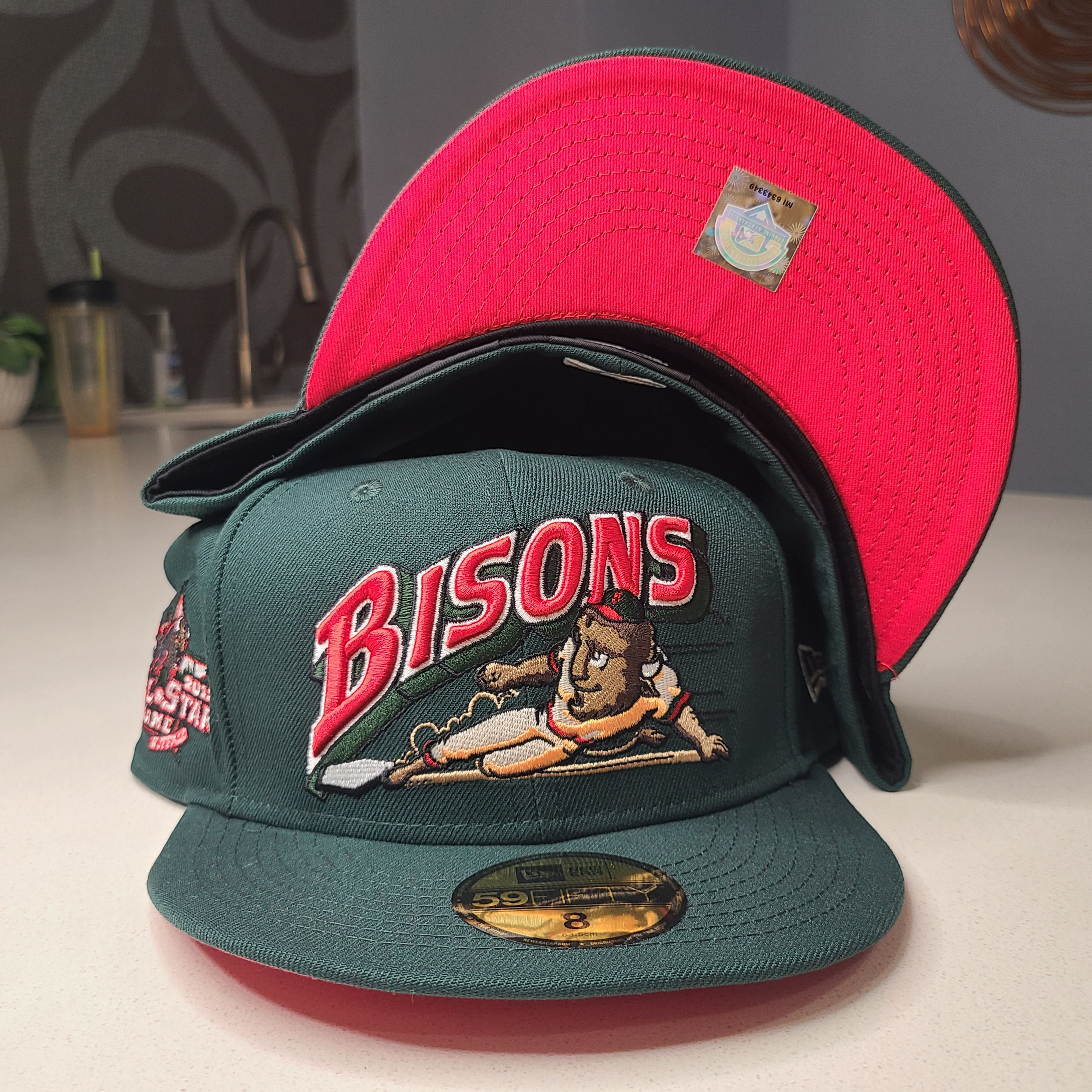 New Era: MiLB Bisons Dark Green Fitted Hat