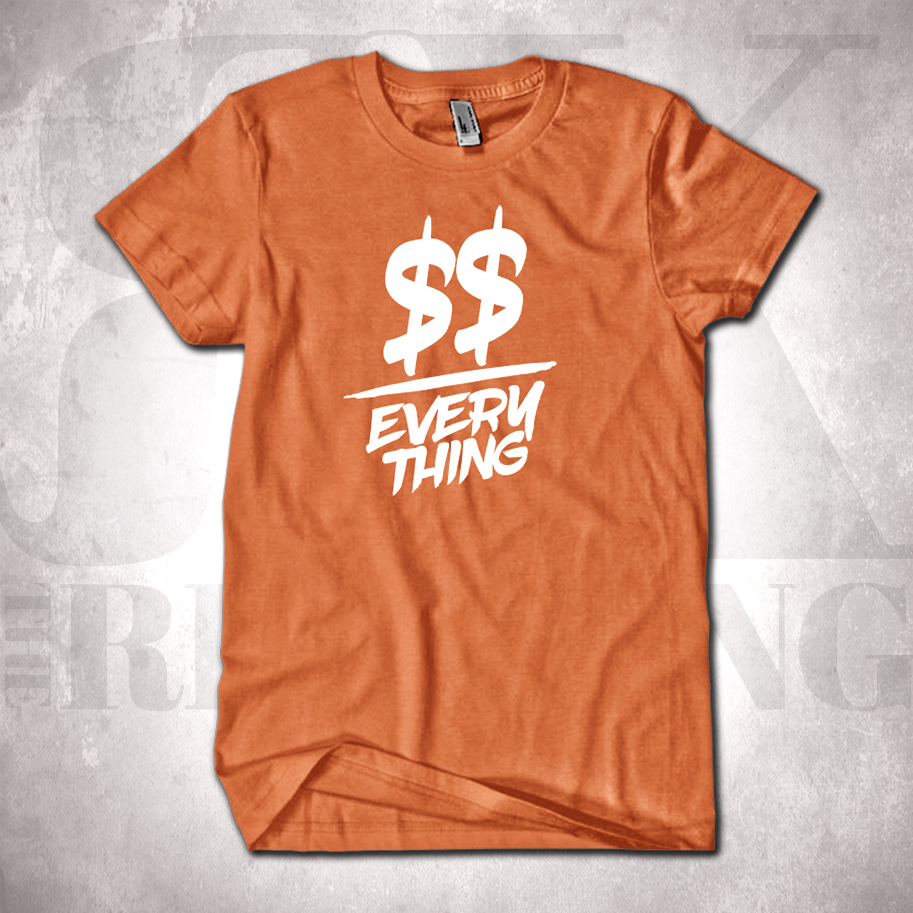Money Over Everything: A Hustlers Motto (White Logo)