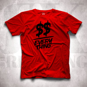 Money Over Everything: A Hustlers Motto (Black Logo)