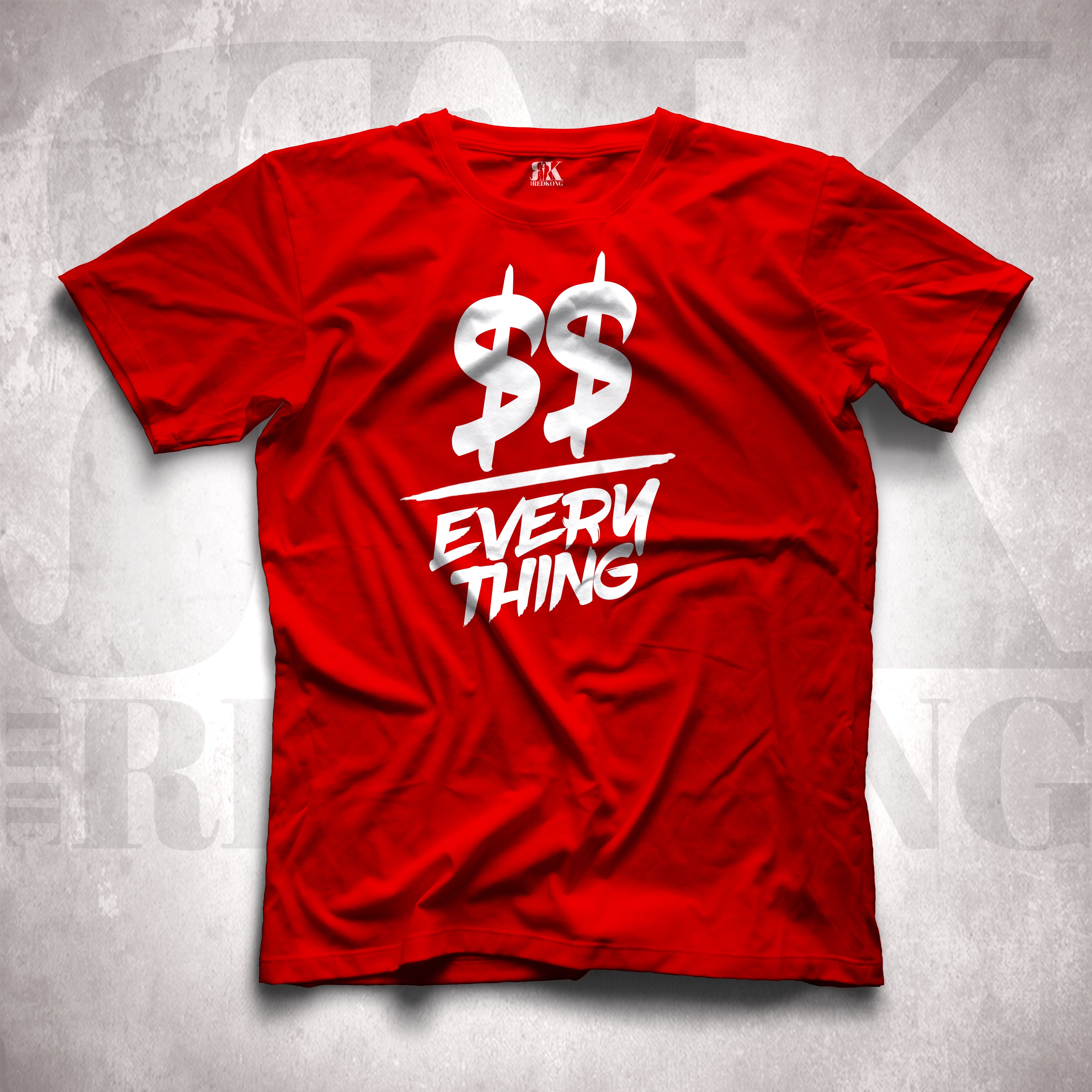 Money Over Everything: A Hustlers Motto (White Logo)