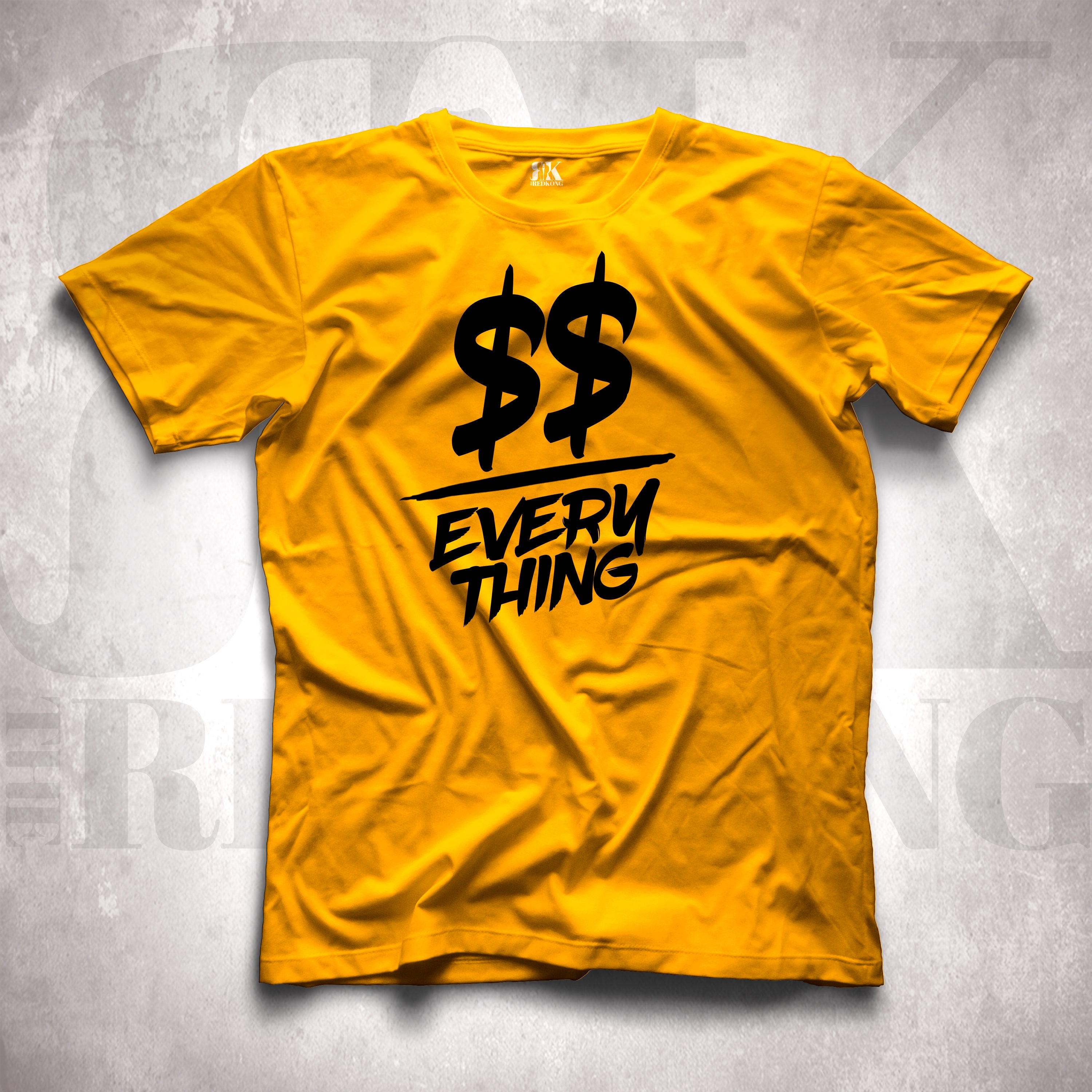Money Over Everything: A Hustlers Motto (Black Logo)