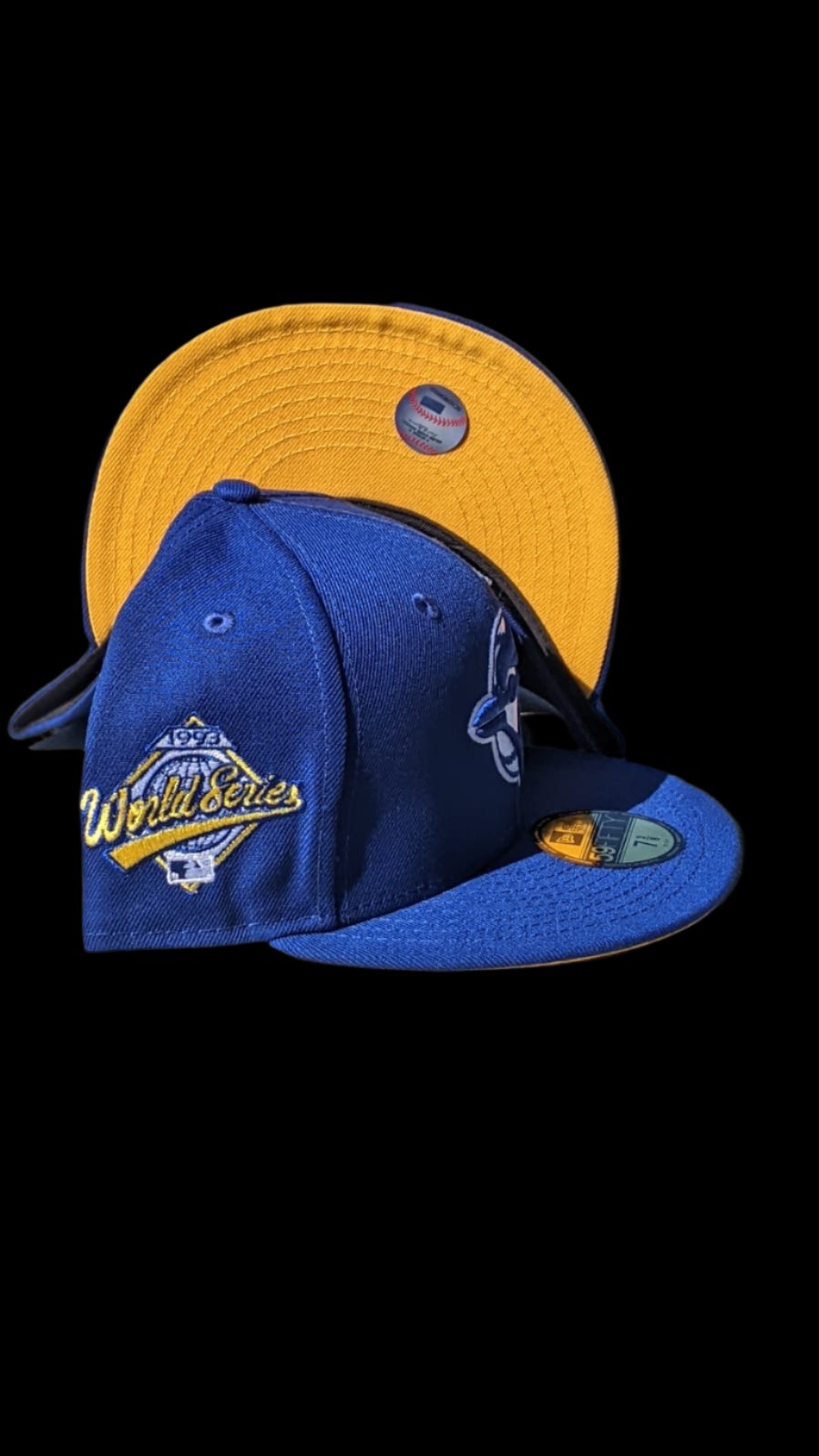 New Era Toronto Blue Jays Fitted Yellow Bottom Royal Blue