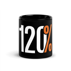 120% Black Glossy Mug