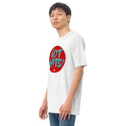 Got Hats? (Men’s premium heavyweight tee)