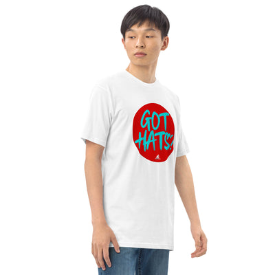 Got Hats? (Men’s premium heavyweight tee)