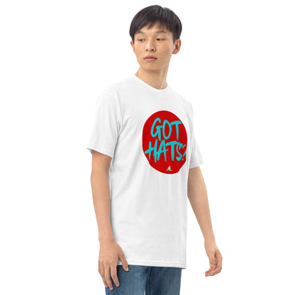 Got Hats? (Men’s premium heavyweight tee)