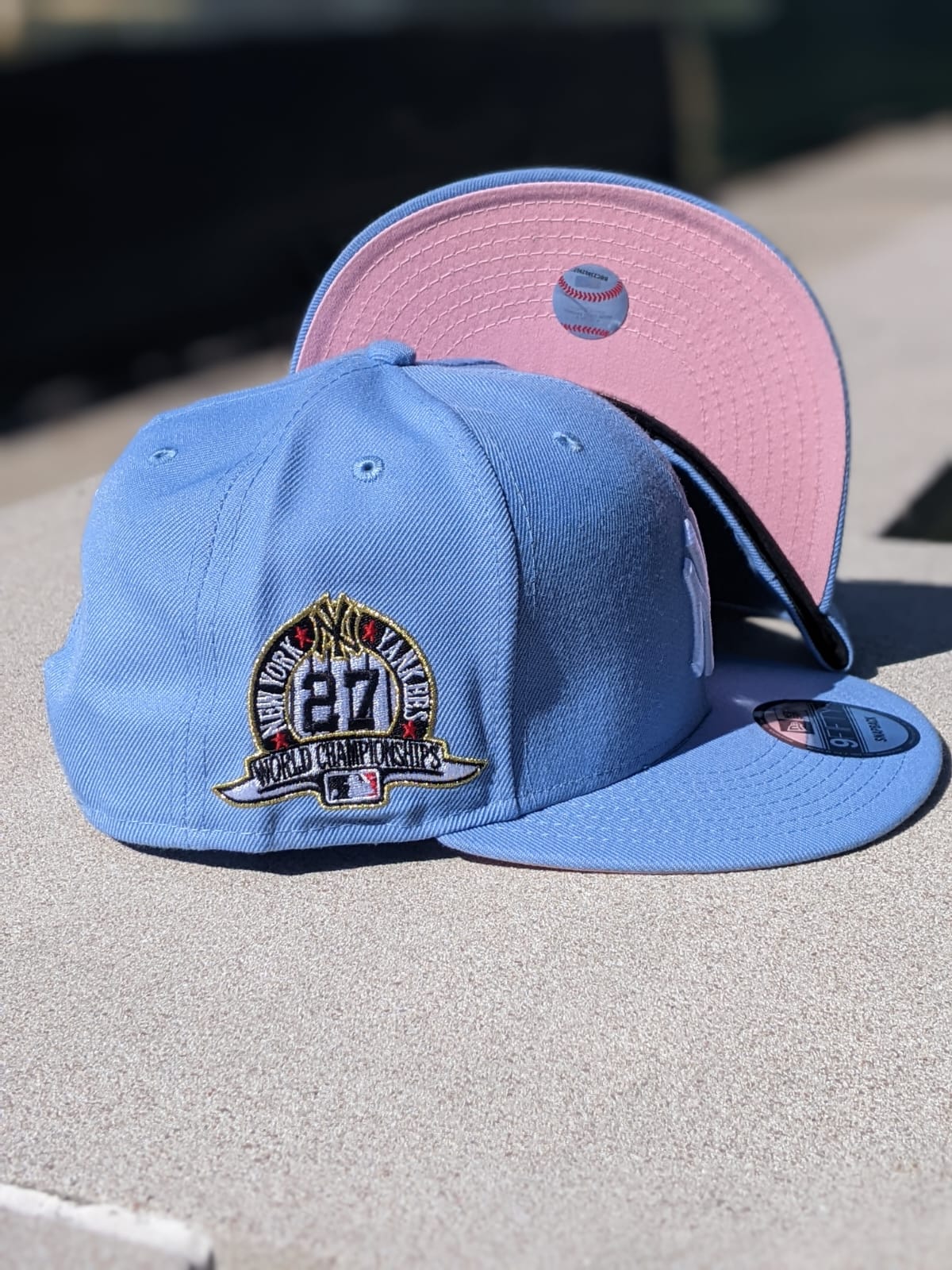 NY Yankee Blue Rose 9fifty Hat